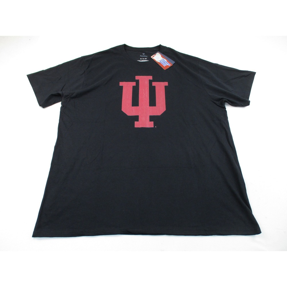 Fanatics Indiana Hoosiers T-Shirt Mens 2XL Black IU Logo Graphic Tee